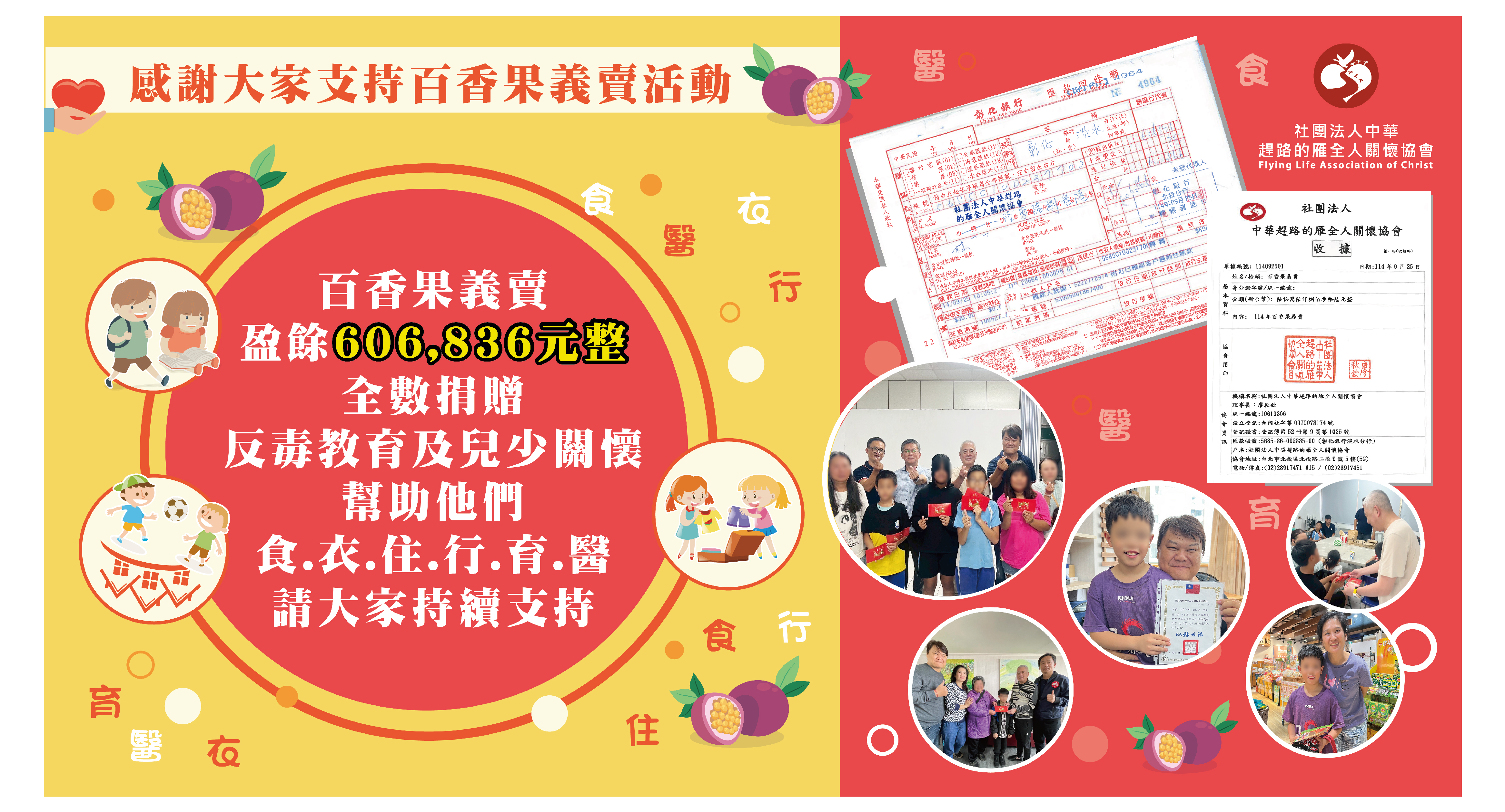 「趕路的雁2025 公益百香果義賣活動」-順利圓滿落幕，感謝